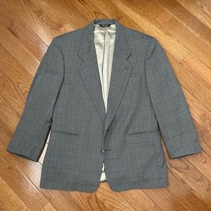 HARVE BENARD Mens Grey Suit Blazer